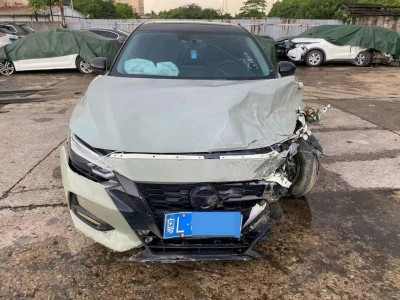 惠州市事故车21年日产轩逸事故车1.6自动档-现停放于广东广州市