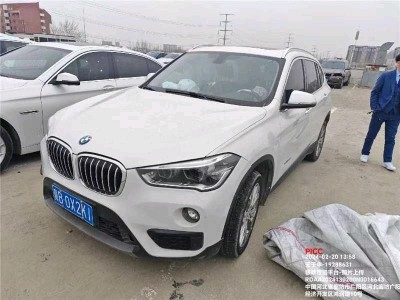 廊坊市事故车17年宝马X1事故车2自动档-现停放于河北廊坊市