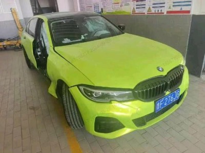 济南市事故车20年宝马3事故车0.00自动档-现停放于山东济南市